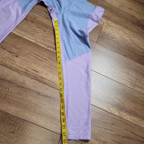 Outdoor Voices move free  TechSweat 3/4 Two-Tone tights Purple Blue women's S - Picture 16 of 16